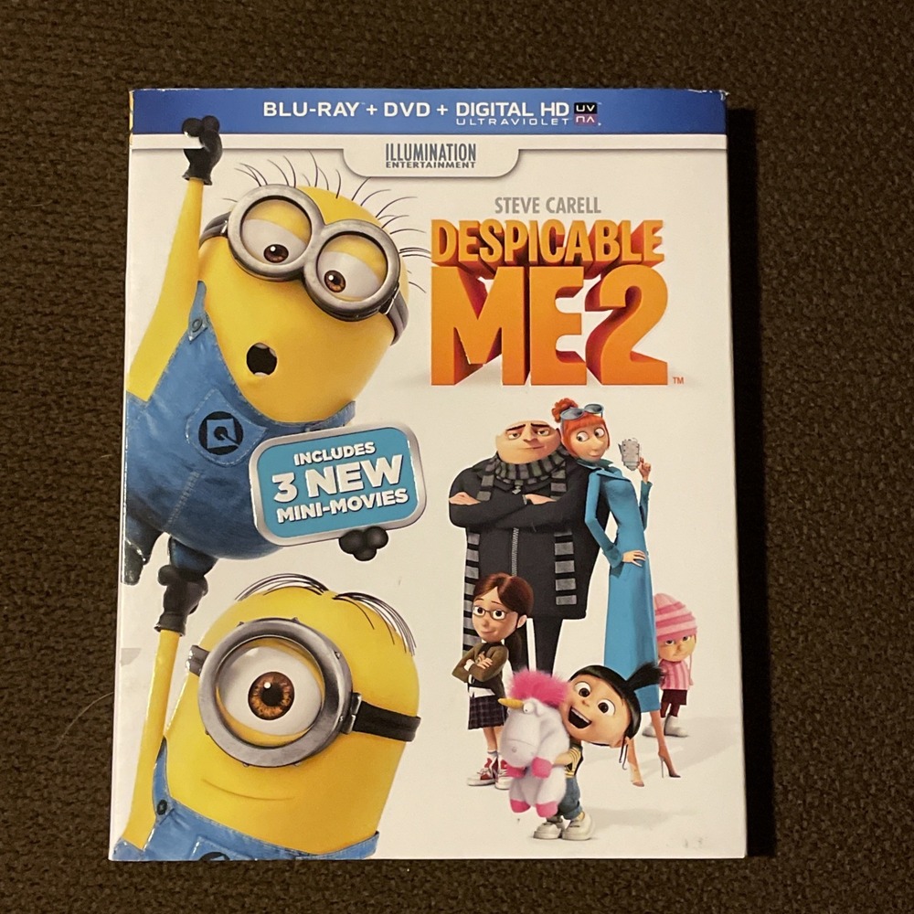 Despicable Me 2 (Blu-ray + DVD, 2013,‎ 2-Disc Set) Illumination Entertainment